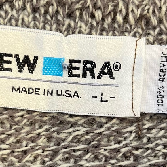 Vintage New Era Fair Isle Knit Sweater USA Made L - Picture 2 of 9
